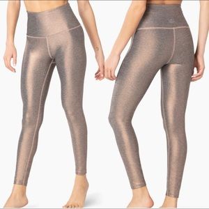 Beyond Yoga Dusted High Waisted Midi Legging Rose Gold